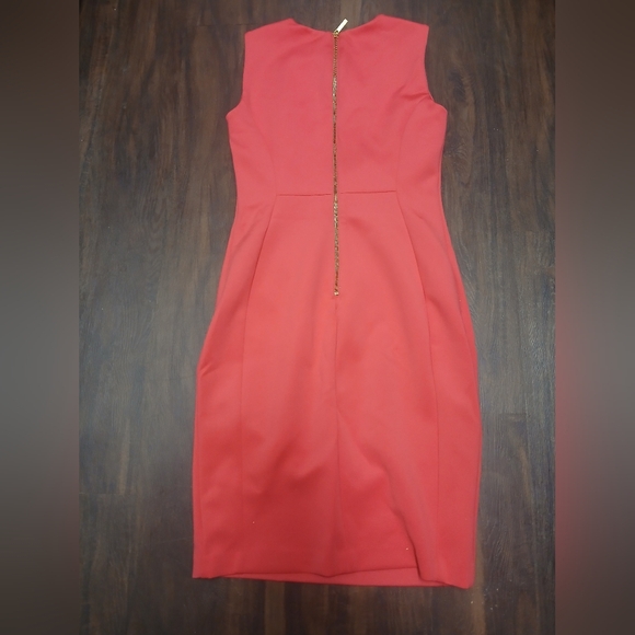Calvin Klein Vibrant Red Midi Dress - Picture 6 of 7
